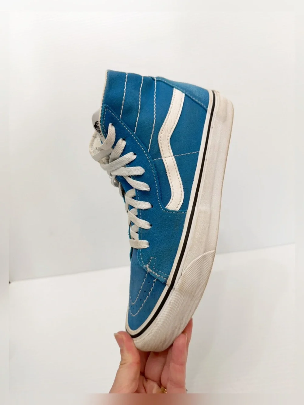 Vans Sk8-Hi Tapered Color Theory sneakers in the Mediterranean Blue
